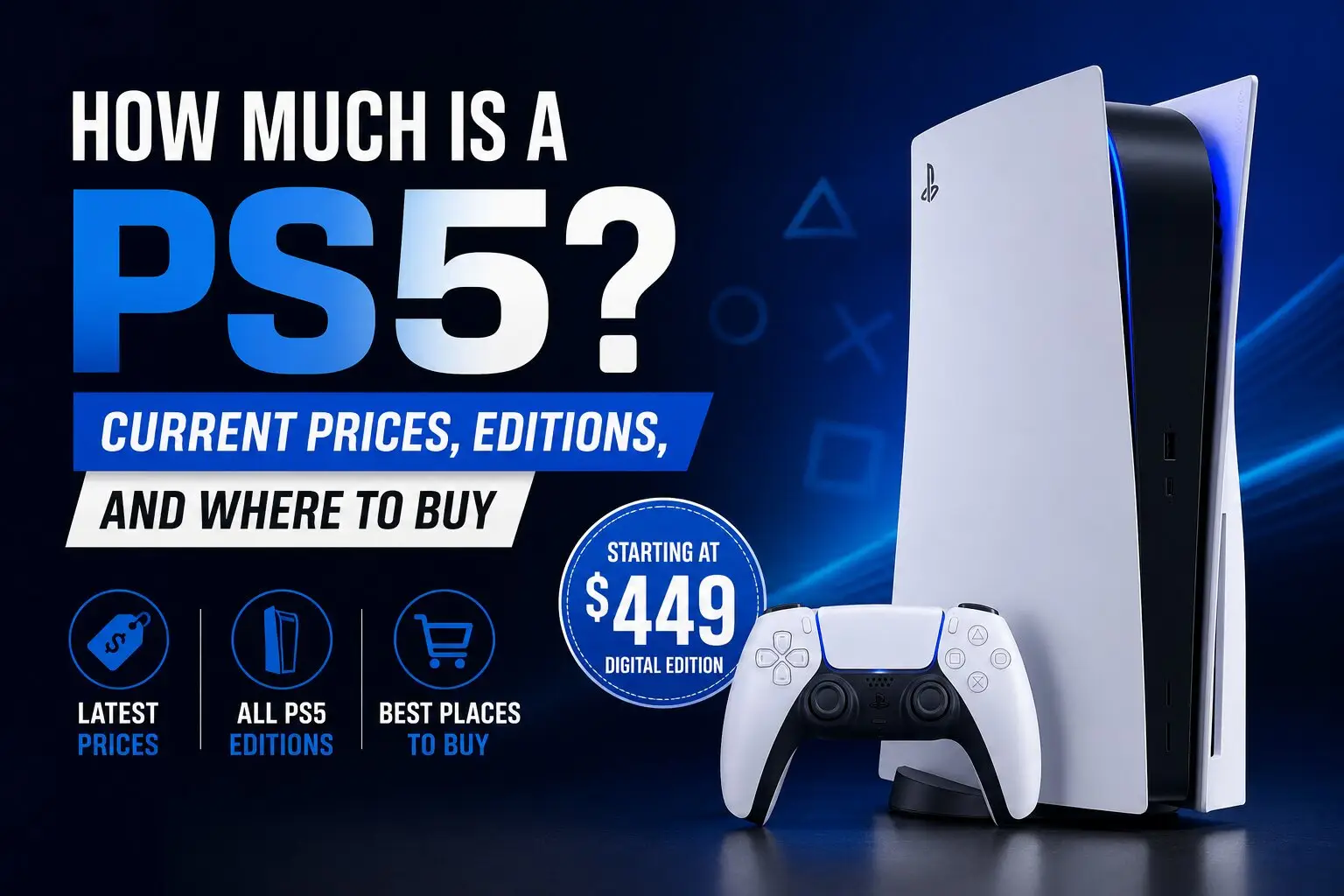 PS5 console with current prices editions and buying guide